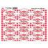 Sheet of Spice Jar Stickers with Red Ornament Grilling Mix - Spice Blends (Common)