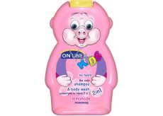 On Line Kids Limonáda 2v1 sprchový gel a šampon na vlasy pro děti 250 ml