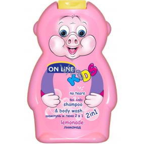 On Line Kids Lemonade 2 in 1 shower gel and hair shampoo for children 250 ml