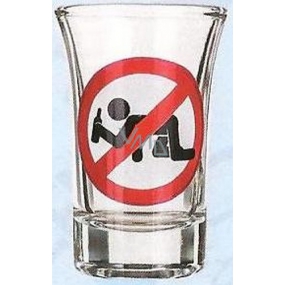 Nekupto Gifts with Humor Shot Glass Humorous Consumption Prohibited 0.04 l