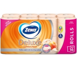 Zewa Deluxe Aqua Tube Cashmere Peach Perfumed Toilet Paper 3 ply 150 pieces 16 pieces, roll that can be washed away