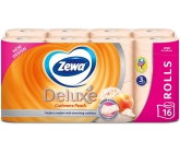 Zewa Deluxe Aqua Tube Cashmere Peach Perfumed Toilet Paper 3 ply 150 pieces 16 pieces, roll that can be washed away