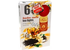 Tea Lights Bourbon Vanilla s vůní bourbonu a vanilky vonné čajové svíčky 6 kusů