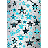 Ditipo Gift wrapping paper 70 x 500 cm Christmas silver Blue and black stars2033913