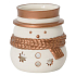 Yankee Candle Jackson Frost candlestick snowman for a tea candle shadow play 11 x 8 cm