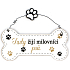 Nekupto Pets wooden sign Here live the dog lovers 12 x 8,5 cm
