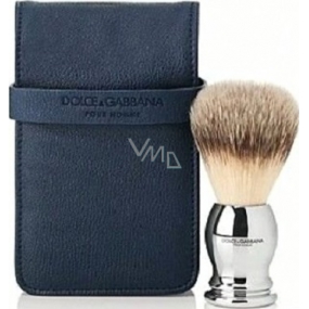 Dolce & Gabbana Men's Shaving Brush with Black Case 15 x 8.5 x 4.5 cm