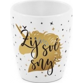 Albi Mug with gold text Live your dreams 300 ml