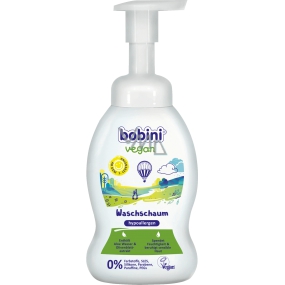 Bobini Vegan hypoallergenic washing foam for body, hands and hands for children from the first day of birth 300 ml dispenser