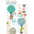 Wall stickers children's meter Animals in a balloon up to 120 cm
