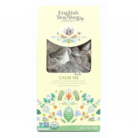 English Tea Shop Organic Calming Blend 15 pieces of biodegradable tea pyramids 30 g