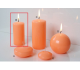Lima Reflex phosphor orange candle cylinder 50 x 100 mm 1 piece