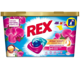 Rex 3 + 1 Power Caps Aromatherapy Orchid & Macadamia Oil washing capsules for colored and dark laundry 14 doses 182 g