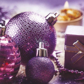 Nekupto Christmas gift cards Purple flasks 6.5 x 6.5 cm 6 pieces