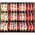 Ditipo Ribbon satin Villach Red with hearts and stars 3 mx 15 mm