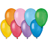 Latex balloons inflatable mix of colours 19 cm 100 pieces in bag