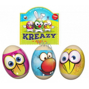 Krea Kreazy Eggs shrink wrap for eggs with crazy motifs 10 pieces + 10 stands