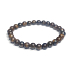 Bronzite bracelet elastic natural stone, ball 6 mm / 16 - 17 cm, highly protective stone