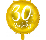 Ditipo Balloon inflatable anniversary number 30 gold 45 cm foil