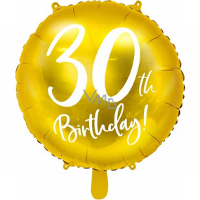 Ditipo Balloon inflatable anniversary number 30 gold 45 cm foil