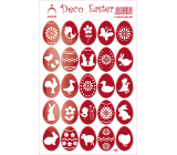 Arch Easter Decorative Stickers Holographic Eggs Red 12 x 18 cm