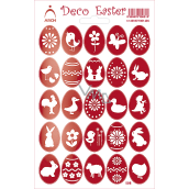 Arch Easter Decorative Stickers Holographic Eggs Red 12 x 18 cm