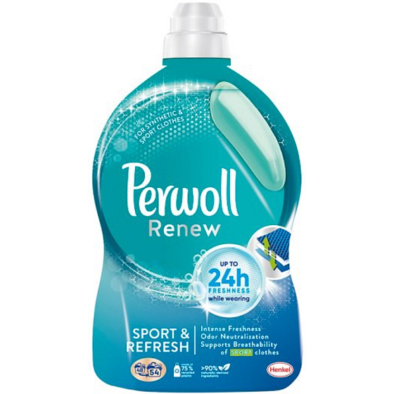 Perwoll Renew Sport & Refresh washing gel for sports and synthetic clothing 54 doses 2,97 l