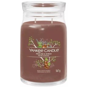 Yankee Candle Praline & Birch - Praline and birch scented candle Signature large glass 2 wicks 567 g