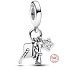 Charm Sterling silver 925 Graduation, graduation, graduation 3in1, graduation bracelet pendant