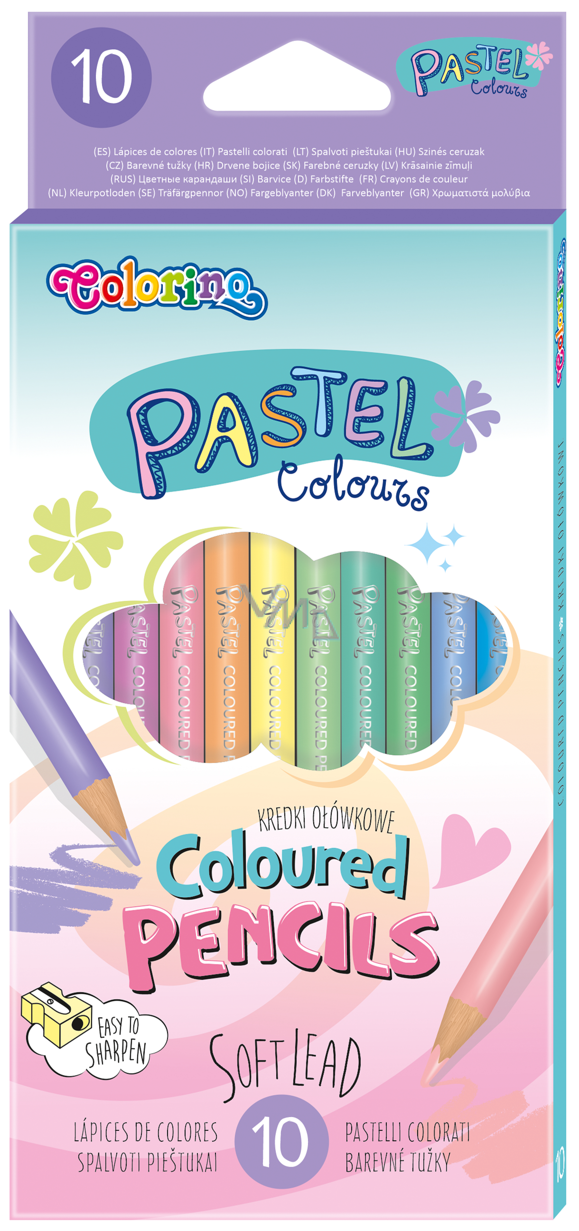 Colorino Pastel crayons round, mix of colours 10 pieces - VMD ...