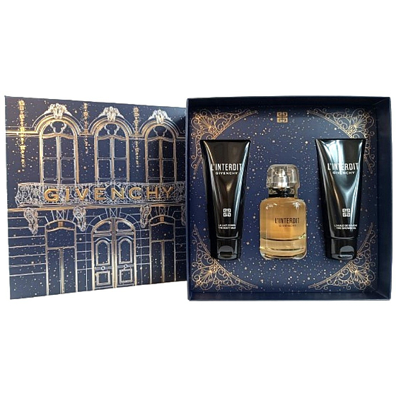 Givenchy L'Interdit Eau de Parfum for Women 50 ml + Body Lotion 75 ml + Shower Gel 75 ml, Gift Set