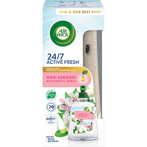 Air Wick Active Fresh automatic diffuser water-based and refill jasmine flowers, 1+228 ml Air Wick Active Fresh automatic diffuser water-based and refill jasmine flowers, 1+228 ml