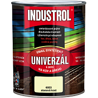 Industrol S2013 universal glossy top coat for metal and wood, 6003 ivory, 750 ml
