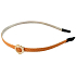 Orange Headband with Golden Flower 1 Piece