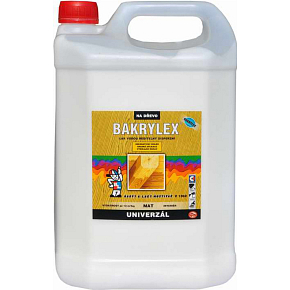 Bakrylex V1302 universal matte dispersion varnish for wood, colorless, 5 kg