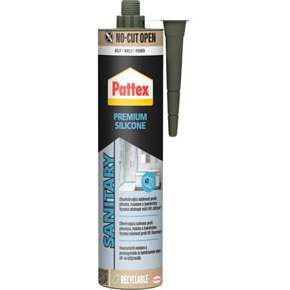 PATTEX Premium Sanitary Silicone, white, 280 ml