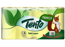 Tento Zelený toaletní papír 2 vrstvý 160 útržků 8 kusů