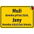 Nekupto Humorous Sign Men can drink 15 x 10 cm 1 piece
