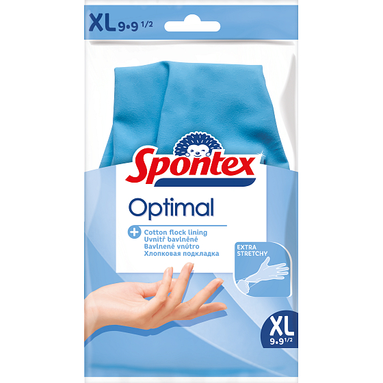 Spontex Optimal Rubber Gloves Size XL 1 pair