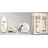 Dove Silk Glow nourishing shower gel 250 ml + Silk Cream Oil cream tablet 100 g + sponge for washing, cosmetic set