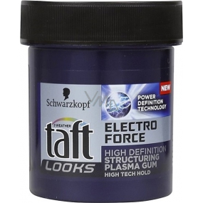 Taft Looks Electro Force Structuring Plasma Gum Styling Rubber 130 ml