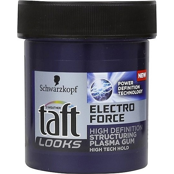 Taft Looks Electro Force Structuring Plasma Gum Styling Rubber 130 ml