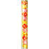 Plastic eggs with flowers 4 cm in a tube of 12 pieces