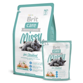 Brit Care Missy Sterilized Chicken + rice for sterilized cats 7 kg, hypoallergenic complete food