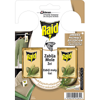 Raid hook against clothes moths with cedar scent, 2 pcs