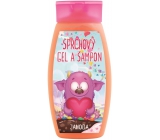 Bohemia Gifts & Cosmetics Monsters Strawberry 2in1 shower gel and shampoo for children 250 ml