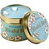 Bomb Cosmetics Blue from the Sky A fragrant natural, handmade candle in a tin can burns for up to 35 hours