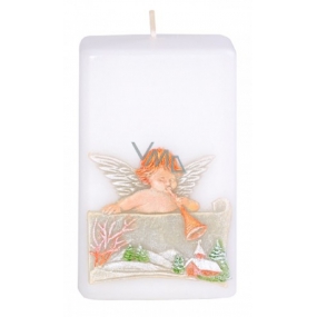 Candles Angel with trumpet scented candle prism 50 x 80 mm