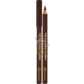 Dermacol 12h True Color Eyeliner wooden eyeliner 06 Dark brown 2 g