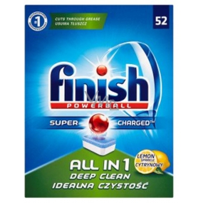 Finish All in 1 Deep Clean Lemon dishwasher tablets 52 pieces